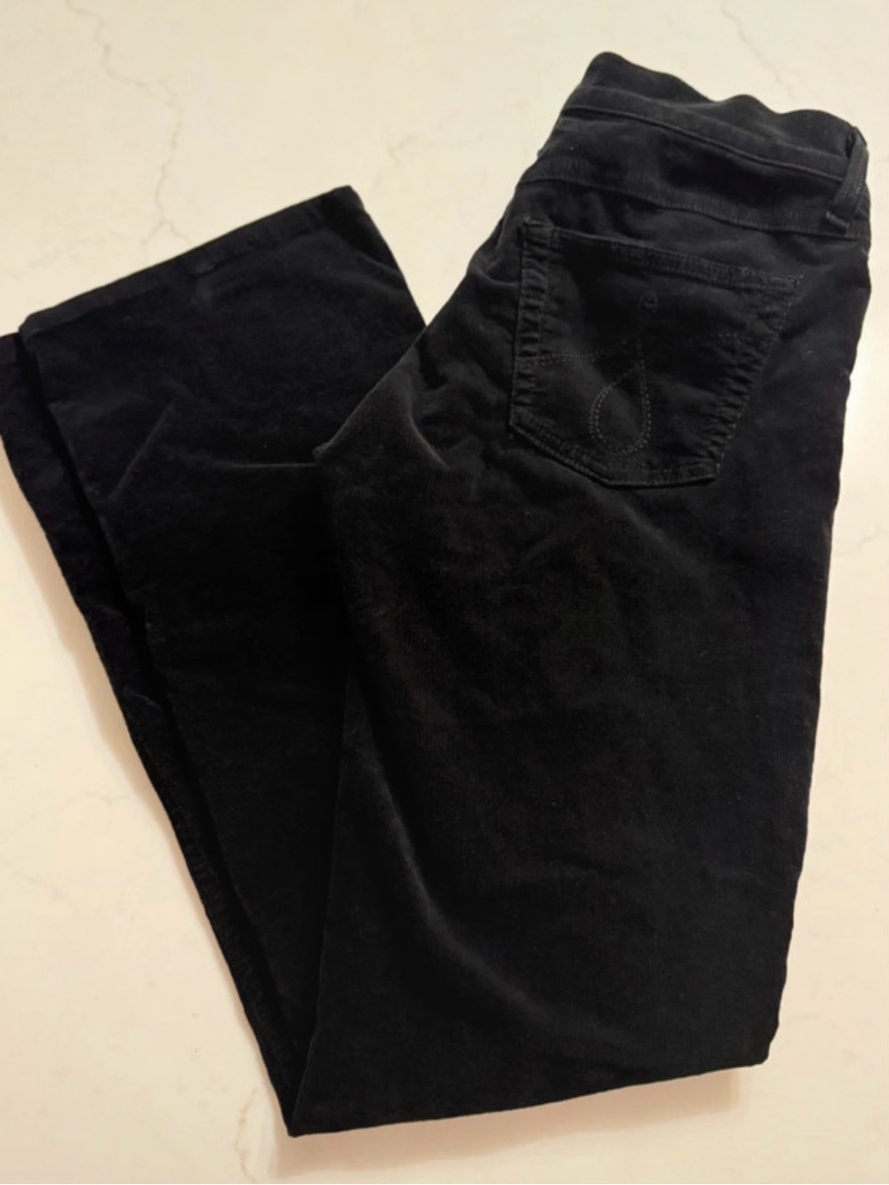 Juicy Couture Black Velour Bootcut Pants Size 29